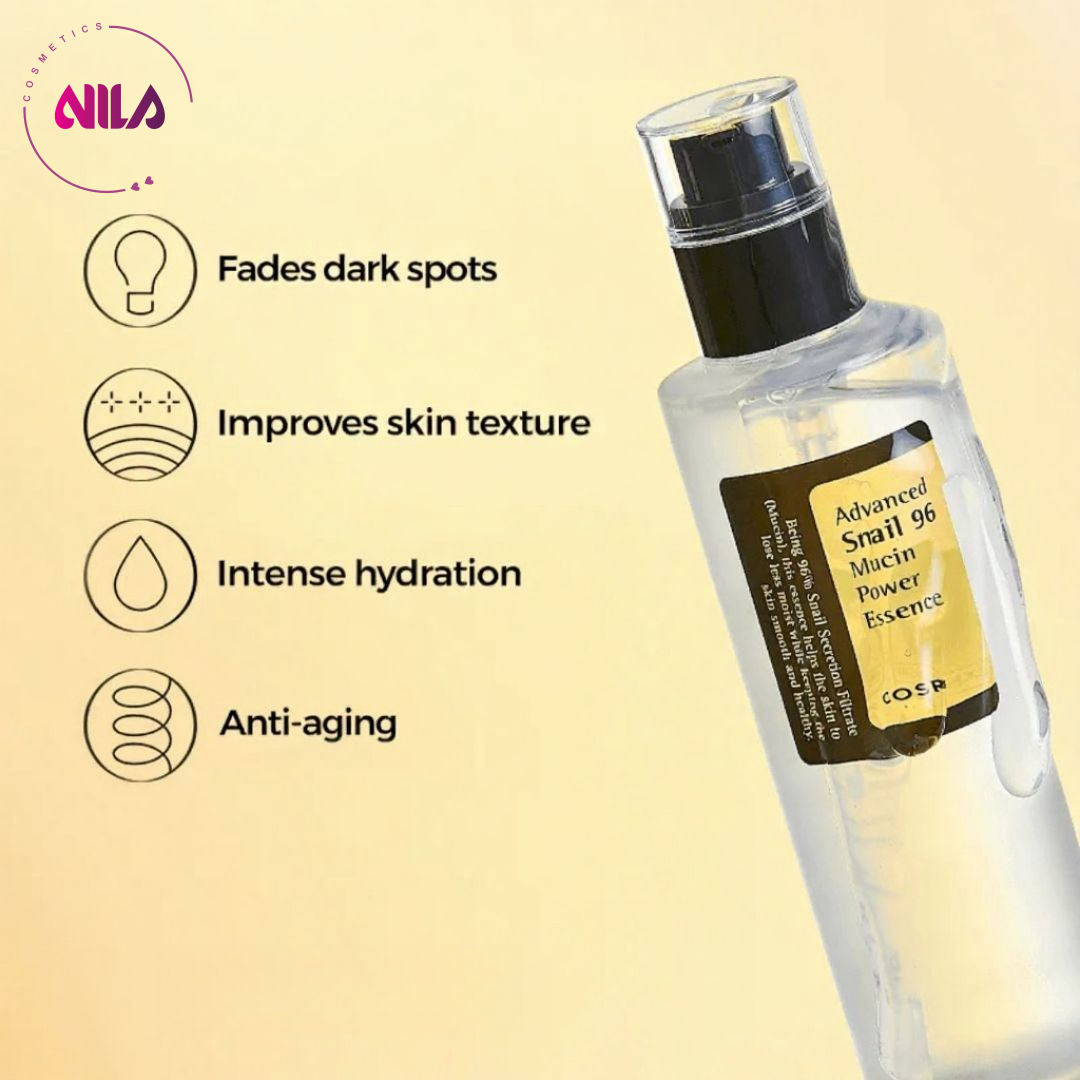 اسنس حلزون کوزارکس 96% موسین 100 میل COSRX