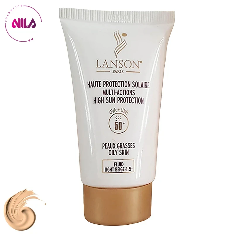 کرم ضدآفتاب رنگی لانسون SPF50 مدل مولتی اکشن شماره 1.5، مناسب پوست‌های چرب، حجم 40 میلی‌لیتر